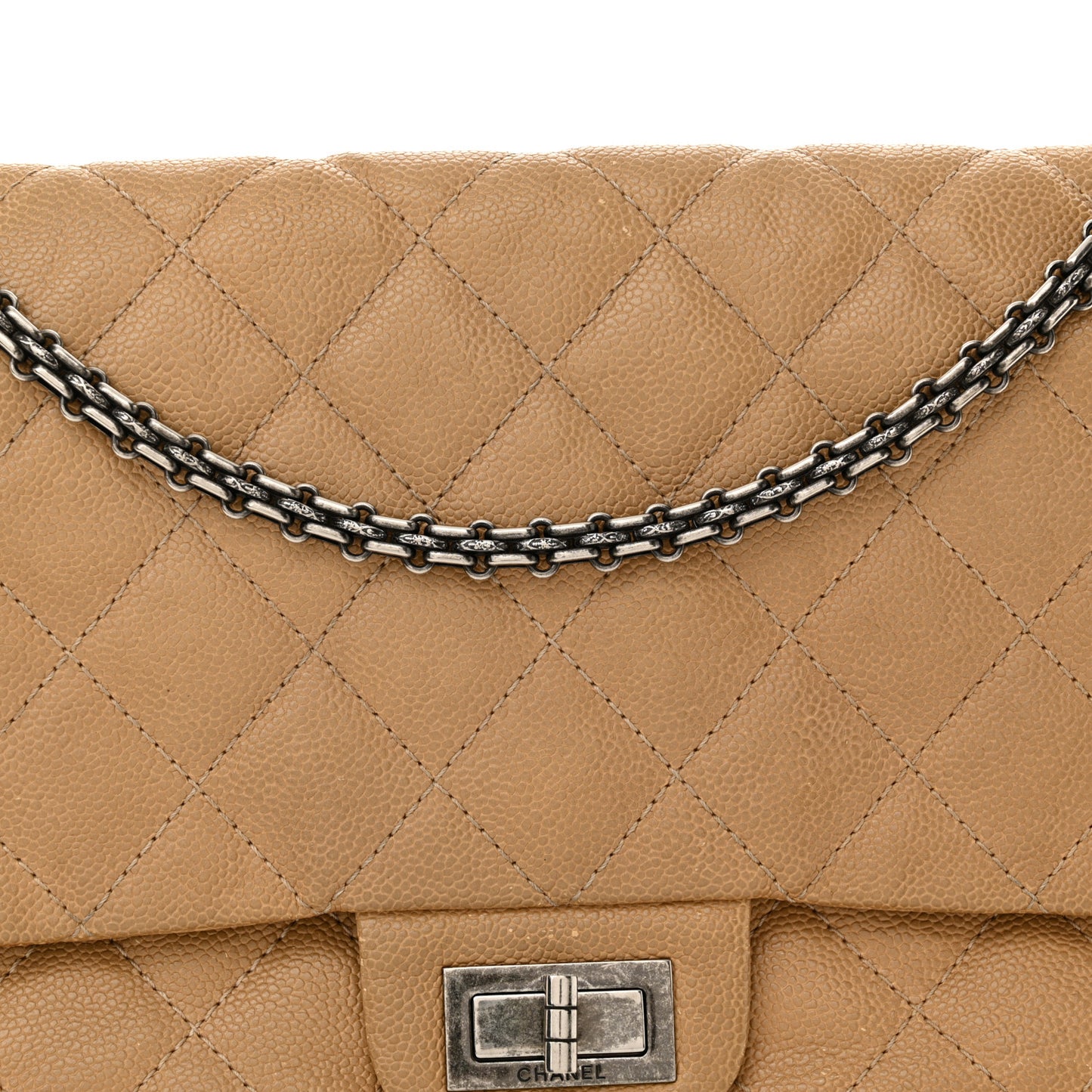 Caviar Quilted 2.55 Reissue 227 Flap Beige