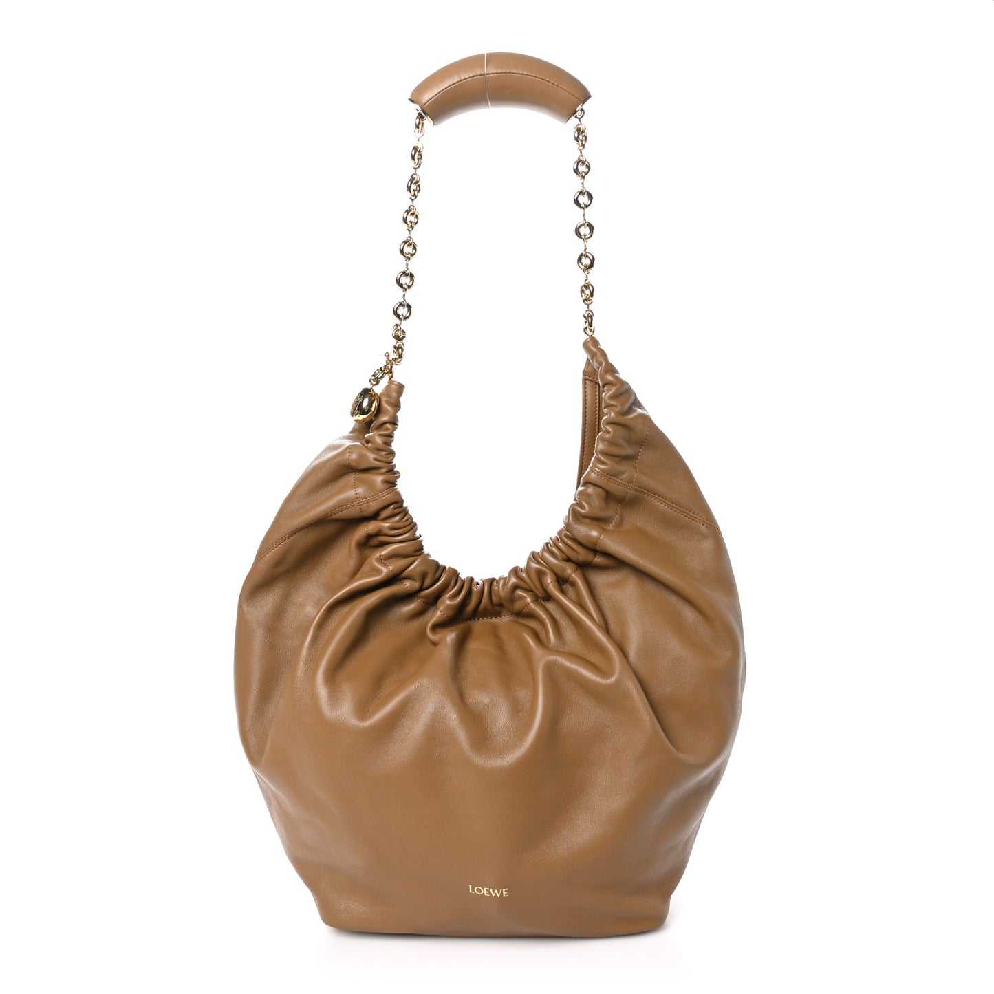 Mellow Nappa Medium Squeeze Bag Oak