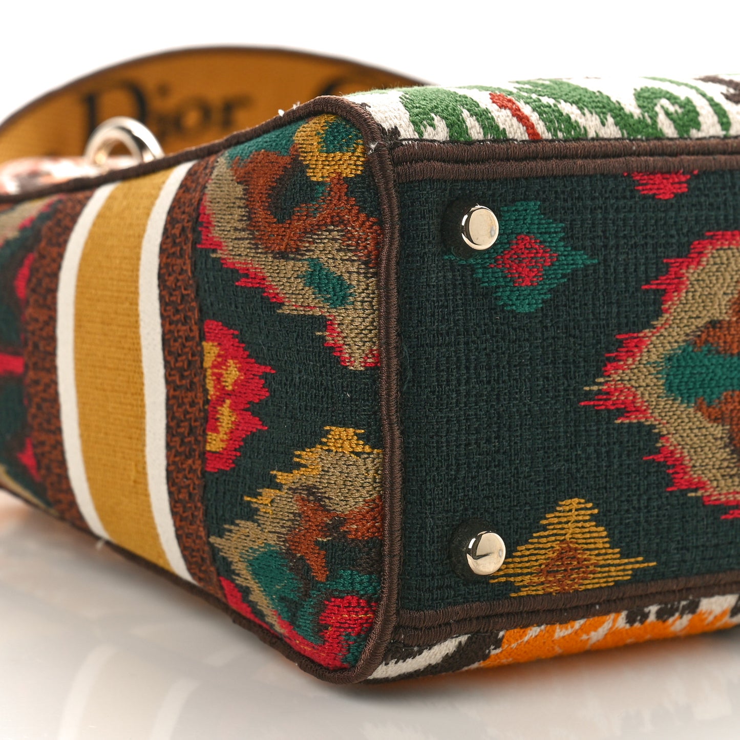 Canvas Embroidered Paisley Medium Lady D-Lite Multicolor