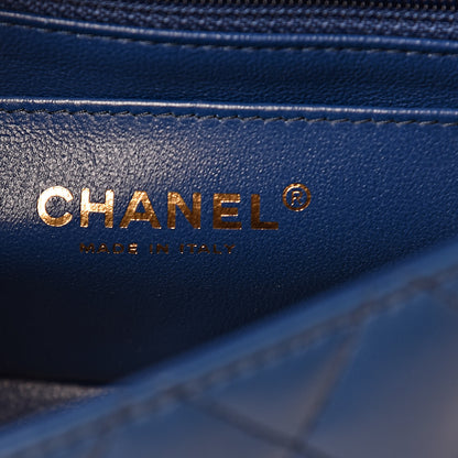 Chanel Lambskin Quilted Mini Rectangular Flap Blue 9 of 12