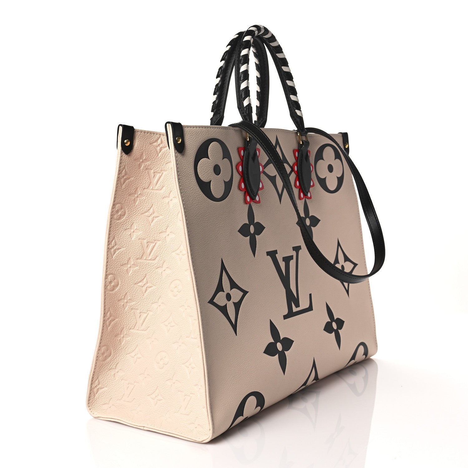 Louis Vuitton Empreinte Monogram Giant Crafty Onthego GM Creme Black 3 of 8