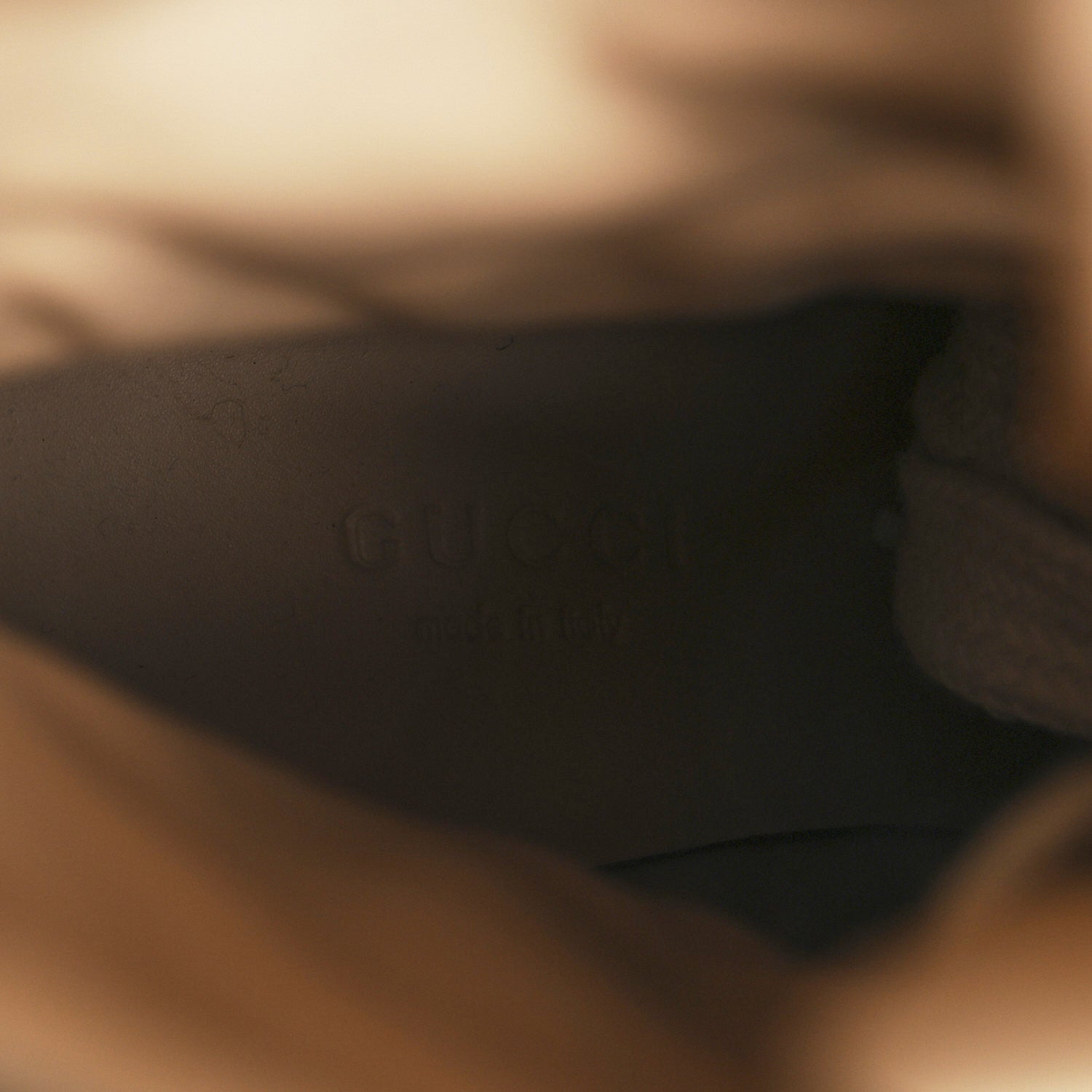 Gucci Tweed GG Monogram Lace Up Combat Ankle Boots 35.5 Black 9 of 9