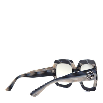 Gucci Crystal Square Frame Sunglasses GG0048S Grey 4 of 8