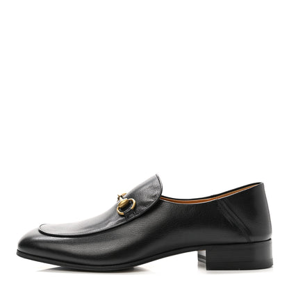 Gucci Goatskin Mens Horsebit Loafers 9 Black 1 of 8