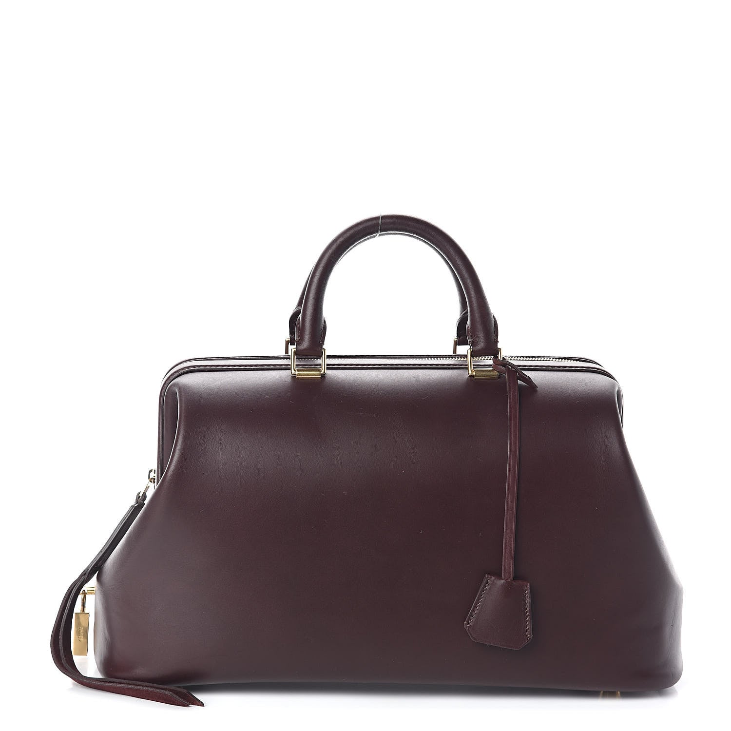 Celine Smooth Calfskin Doctor Frame Bag Burgundy 1 of 10