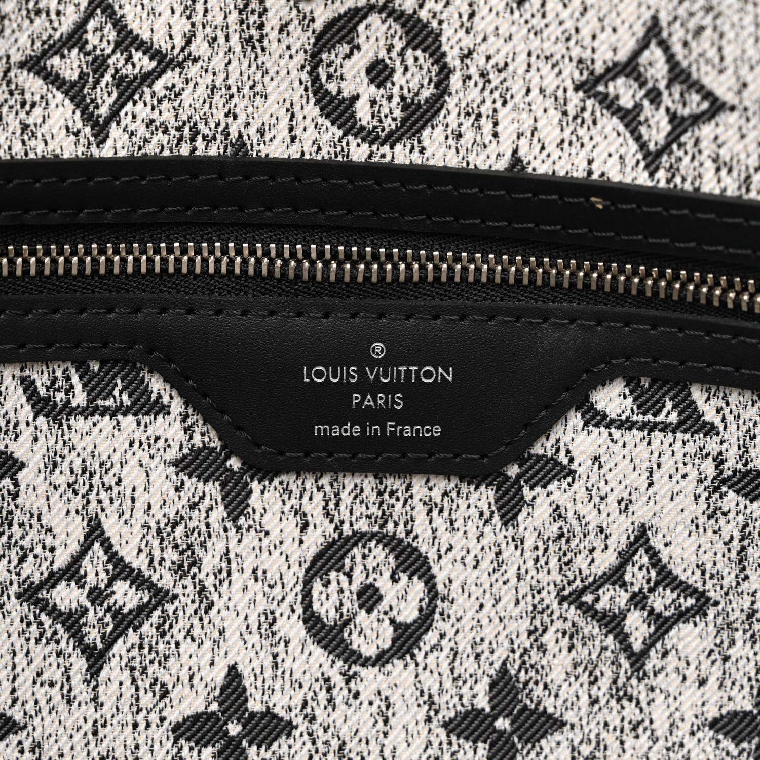 Louis Vuitton Denim Monogram Jacquard Neverfull MM Grey 8 of 12