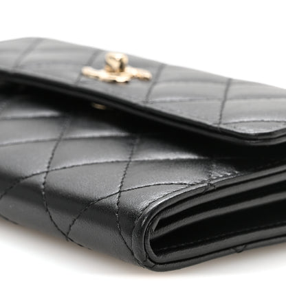 Chanel Lambskin Quilted Trendy CC Chain Clutch WOC Black 11 of 11