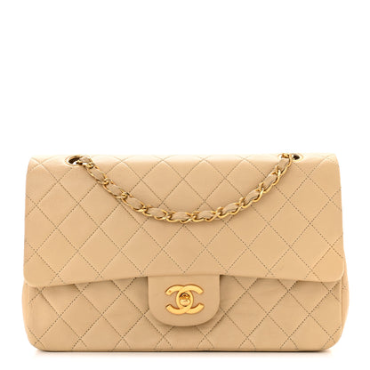 Chanel Lambskin Quilted Medium Double Flap Beige 1 of 30