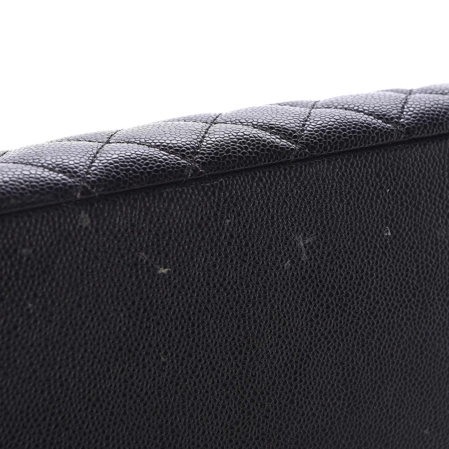 Caviar Quilted Grand Shopping Tote GST Black