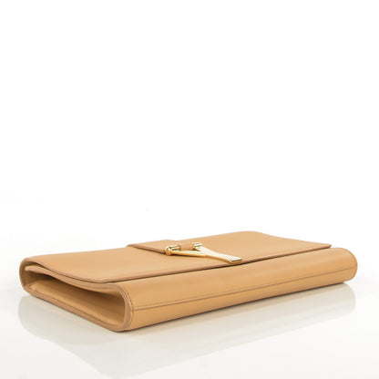 Saint Laurent Calfskin Y Ligne Clutch Natural 5 of 10