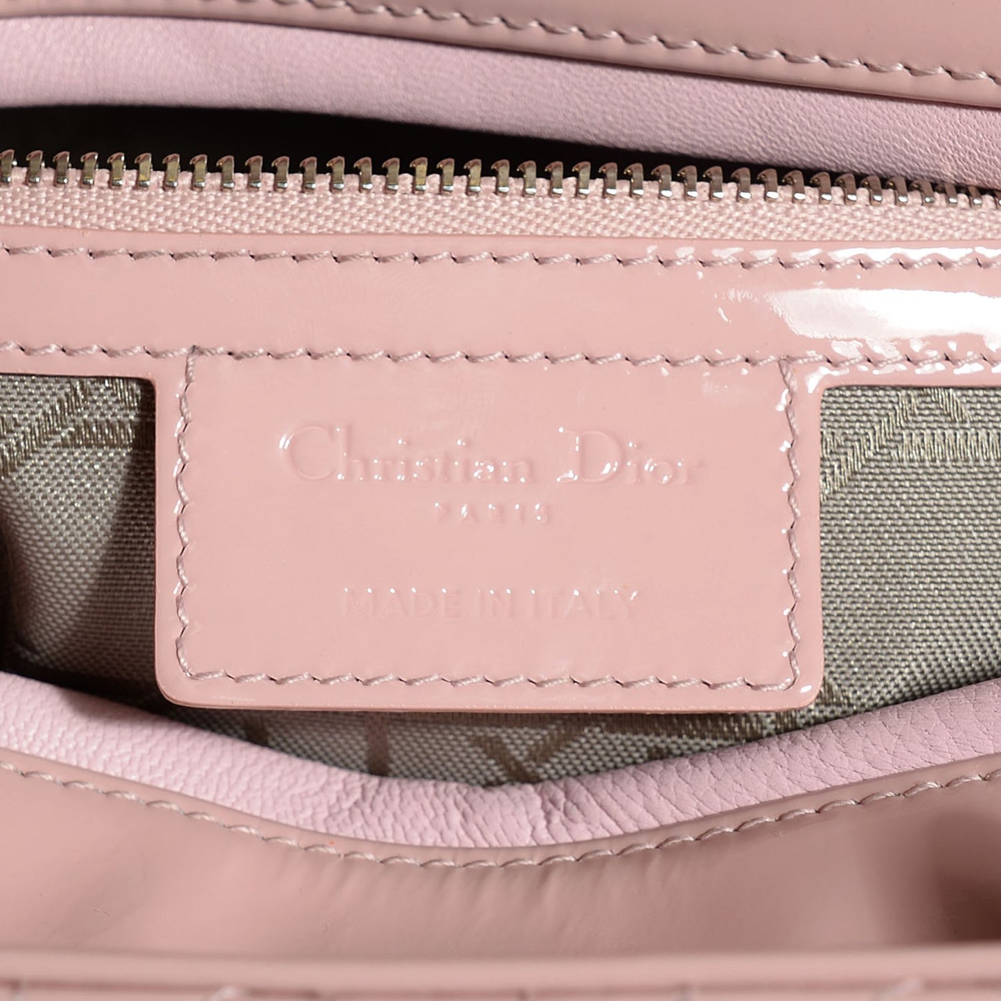 Patent Cannage Large Lady Dior Light Pink