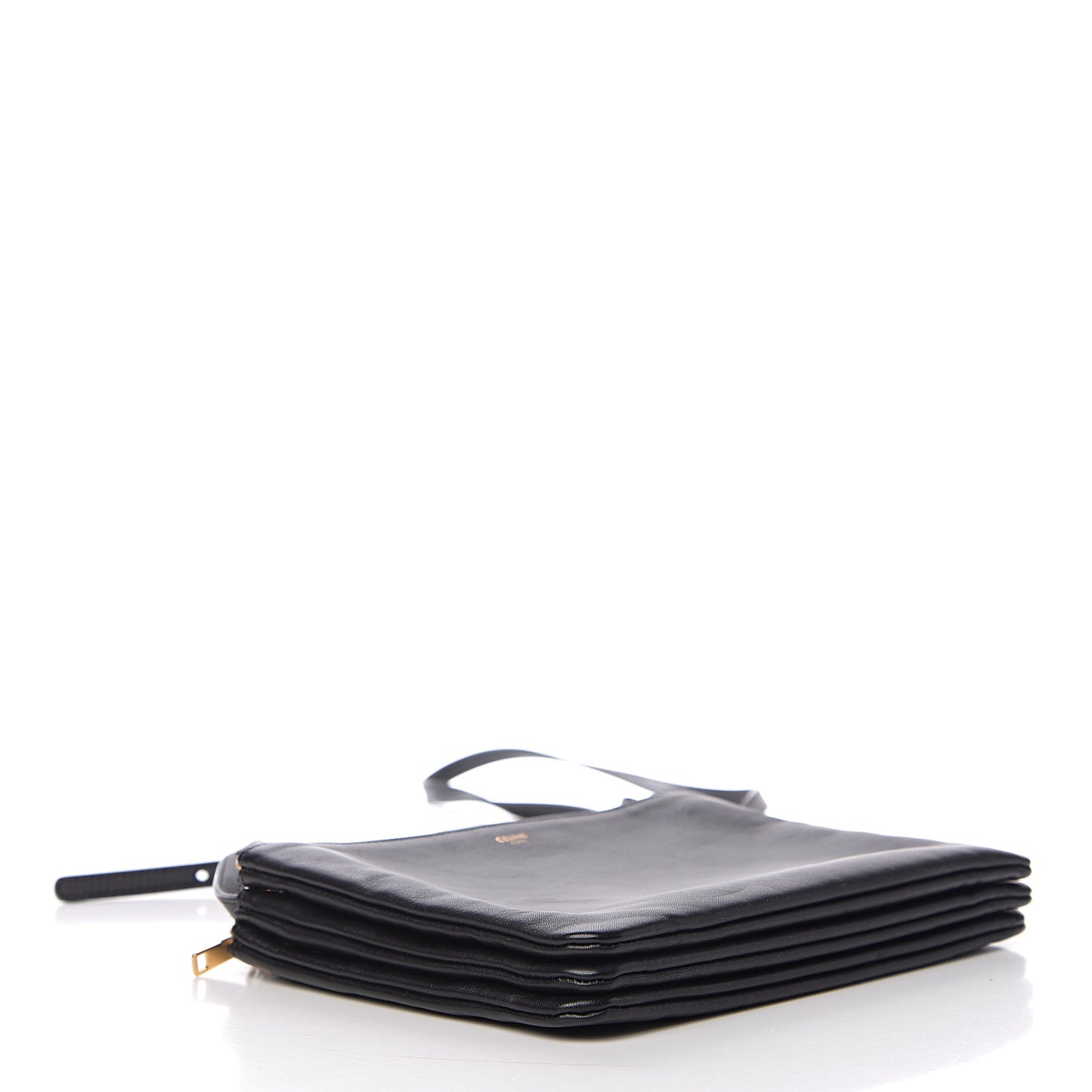 Lambskin Large Trio Crossbody Bag Black