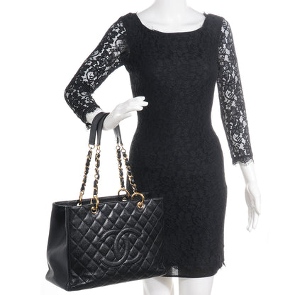 Chanel Caviar Grand Shopping Tote GST Black 2 of 7