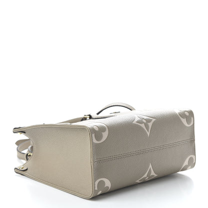 Louis Vuitton Empreinte Monogram Giant Onthego PM Tourterelle Creme 4 of 10