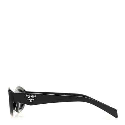 Prada Acetate Oval Sunglasses SPR 26Z Black 3 of 8