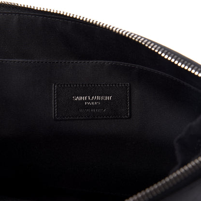 Saint Laurent Calfskin Star Rider iPad Pouch Black 9 of 10