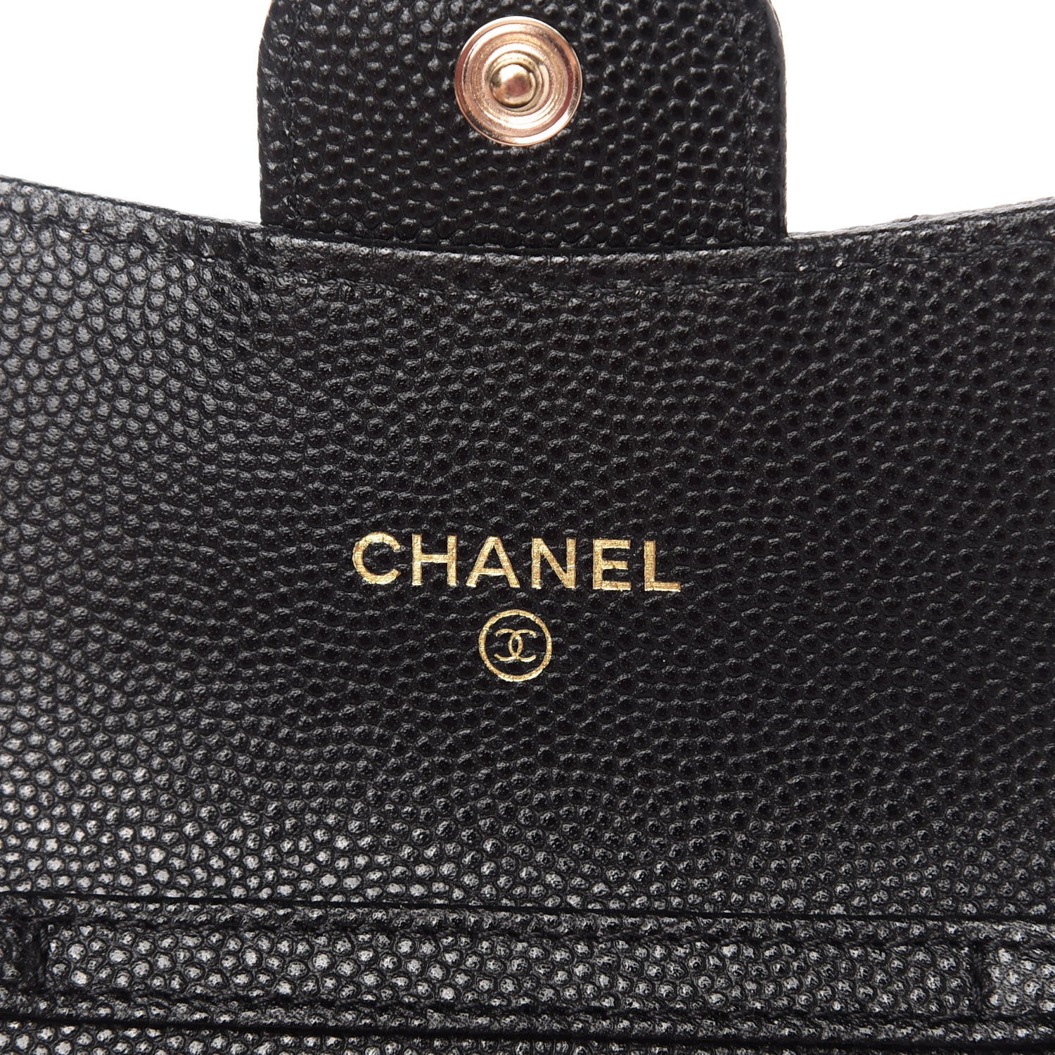 Chanel Caviar Quilted Flap Card Holder On Chain Black 8 of 11