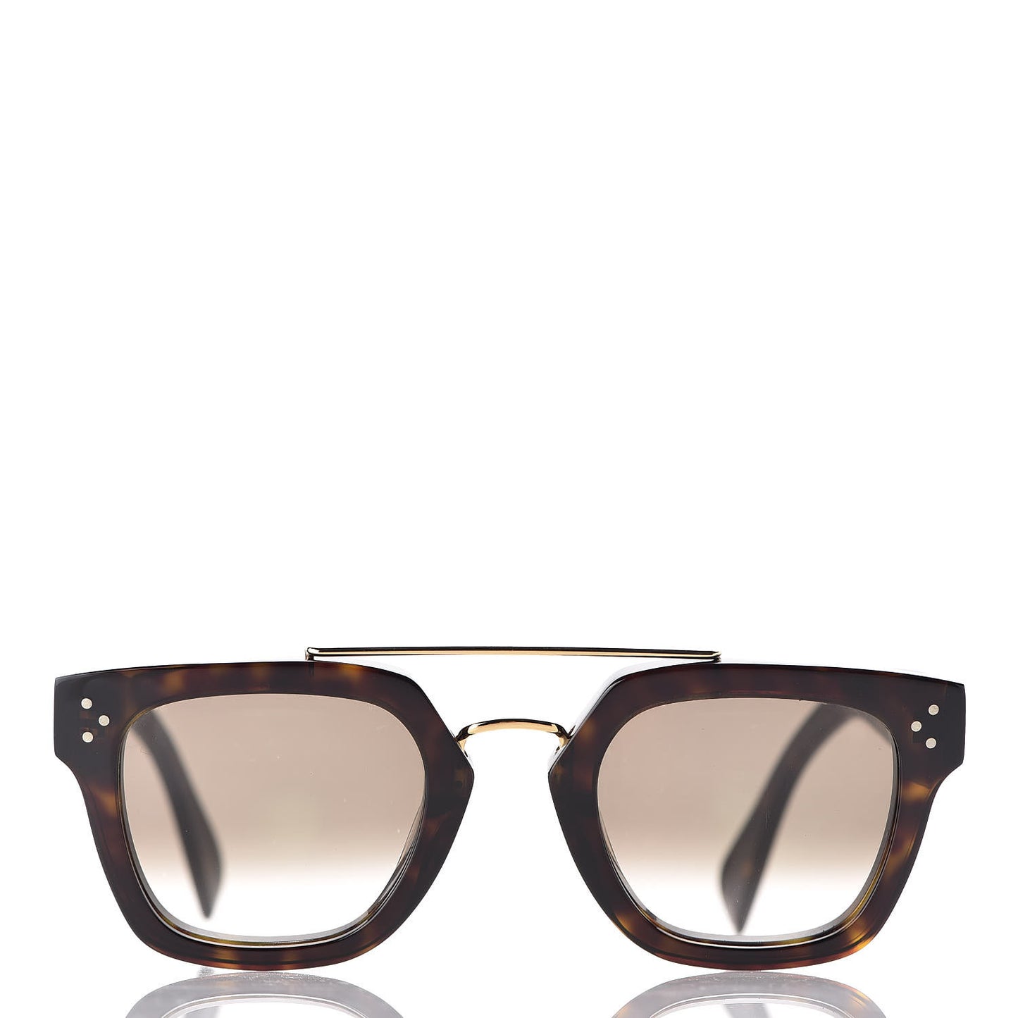 Acetate Bridge Sunglasses CL41077/S Dark Havana