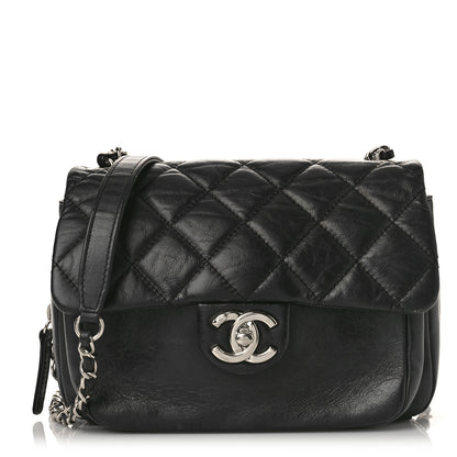 Chanel Aged Calfskin Quilted Express Zip Around Flap Black 1 of 11