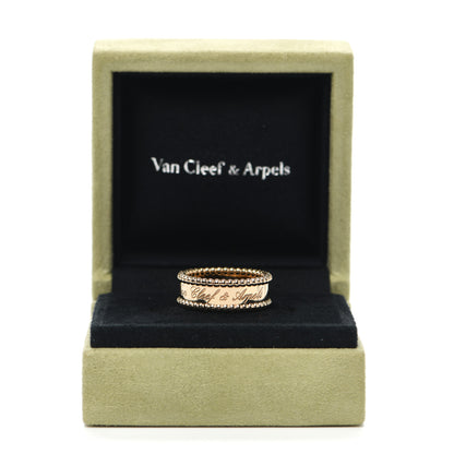 Van Cleef & Arpels 18K Yellow Gold Perlee Signature Ring 58 8.25 7 of 7