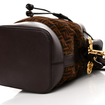 Fendi Suede Vitello King F is Fendi Micro FF Mini Mon Tresor Bucket Bag Sigaro Marrone Ebano 11 of 11