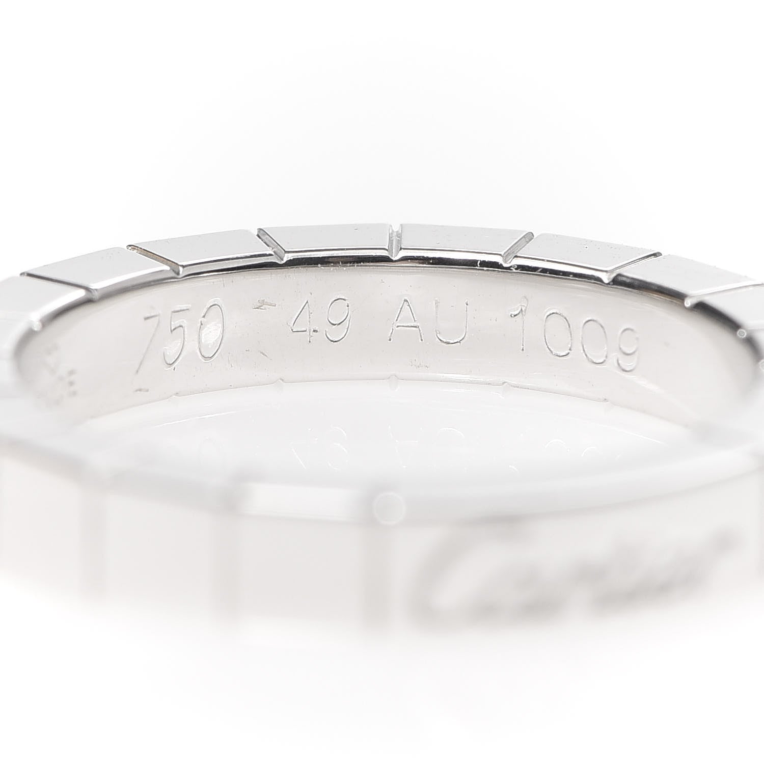 Cartier 18K White Gold Lanieres Ring 49 5 4 of 5