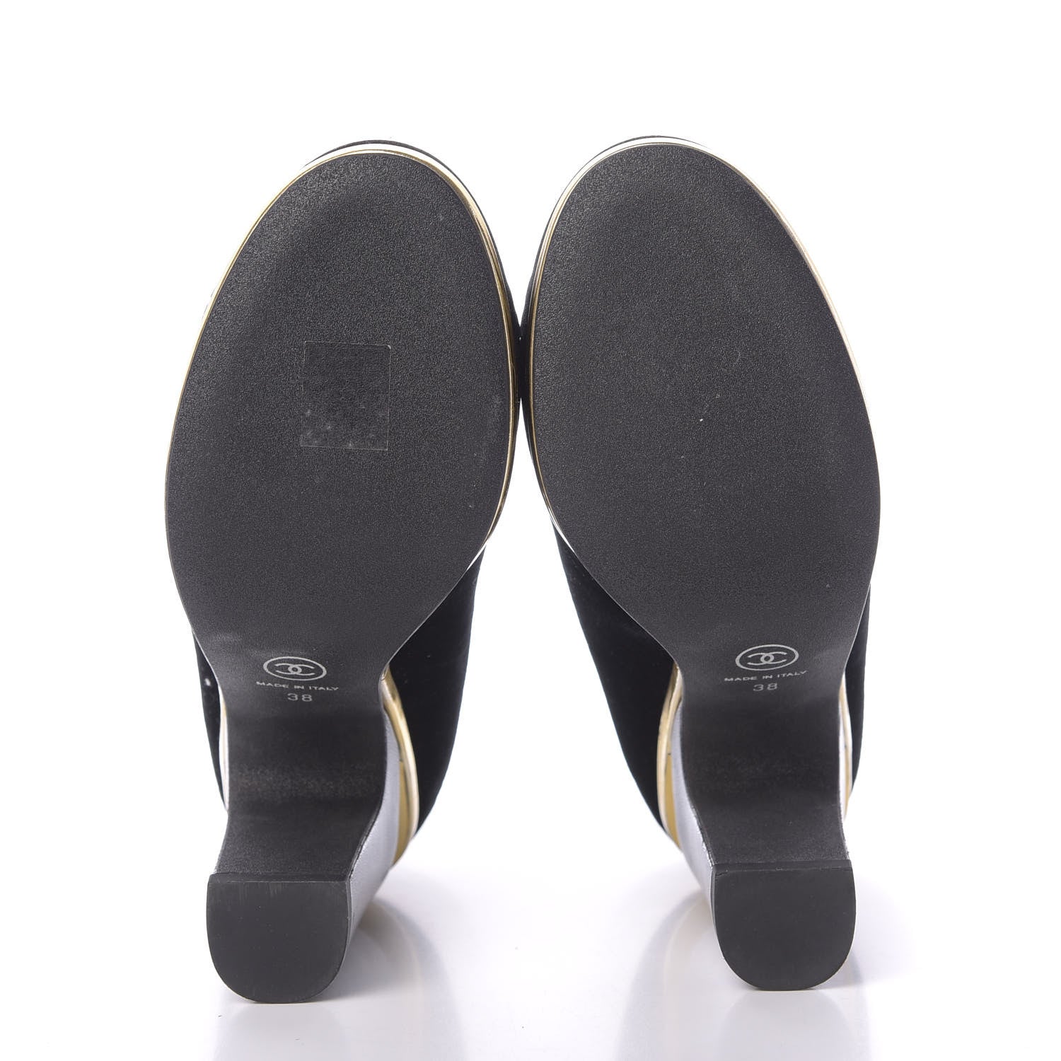 Chanel Velvet Satin Cap Toe Pearl Pumps 38 Black 7 of 15