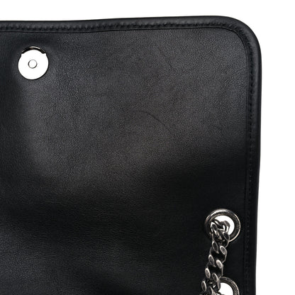 Saint Laurent Cotton Canvas Vintage Calfskin Monogram Medium Niki Chain Satchel 12 of 14