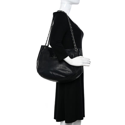 Chanel Lambskin Sensual Hobo Black 2 of 10