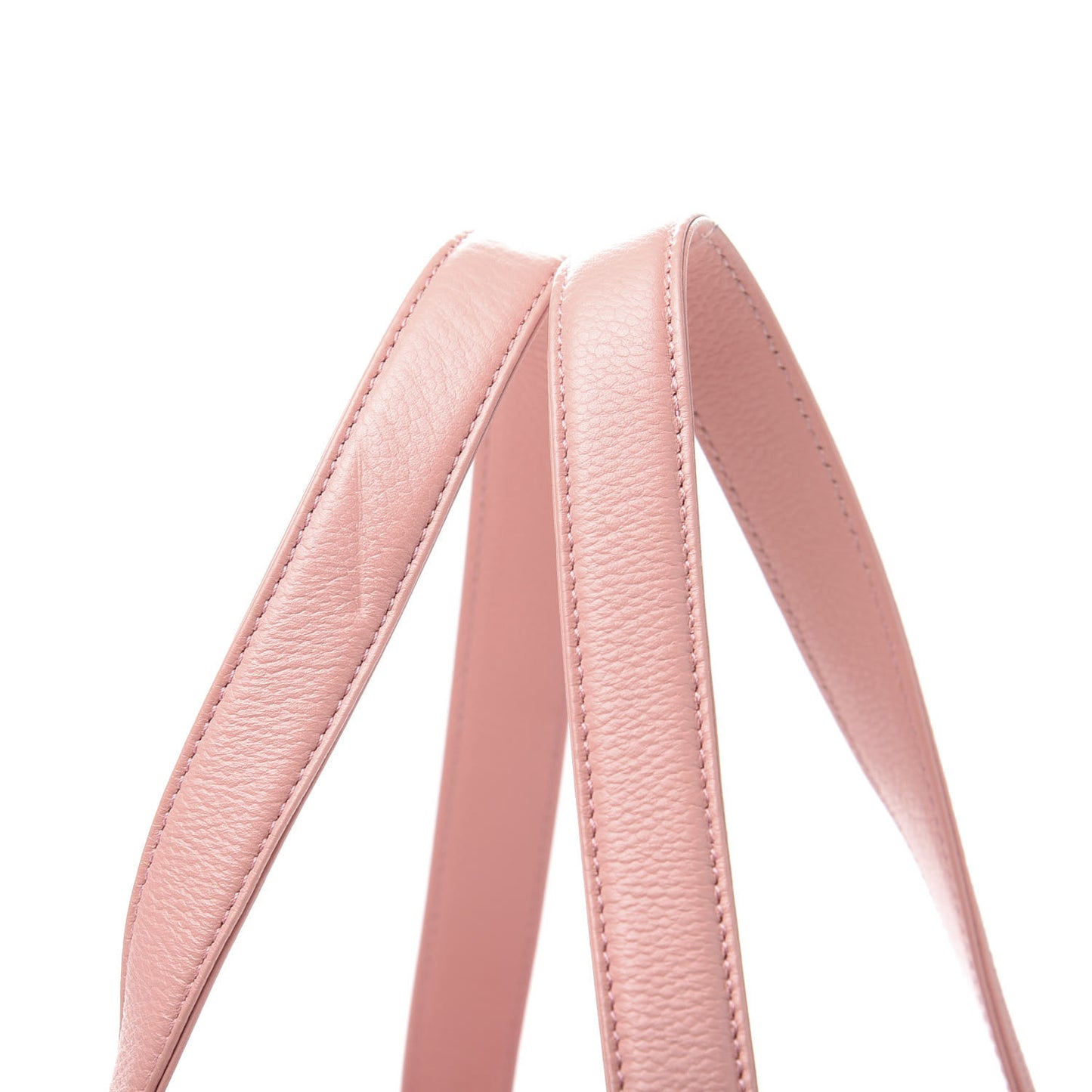 Caviar Square Stitched Bowler Pink