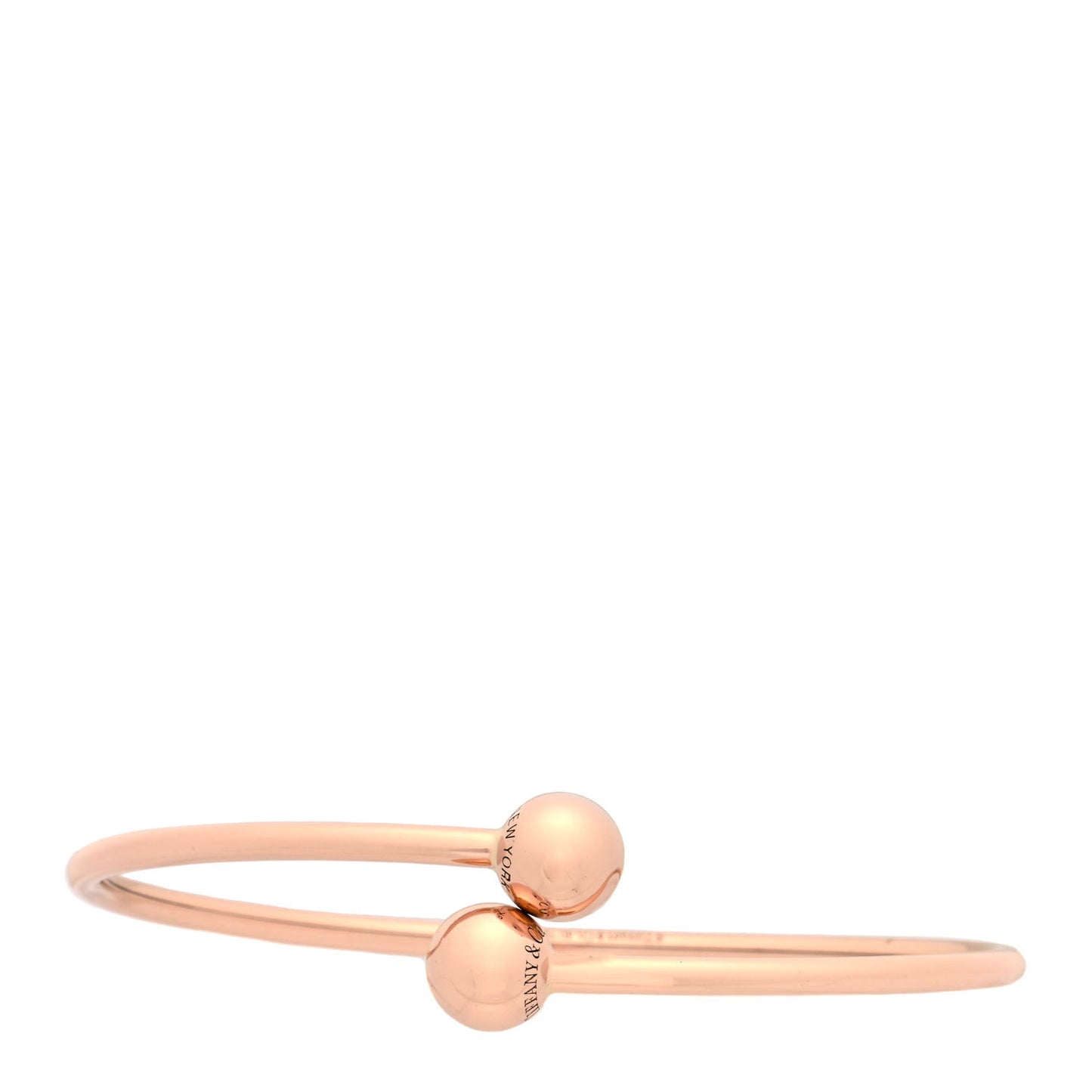18K Rose Gold 8mm HardWear Ball Bypass Bracelet