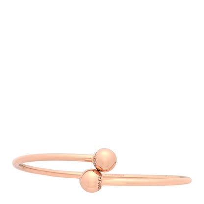 Tiffany 18K Rose Gold 8mm HardWear Ball Bypass Bracelet 1 of 6