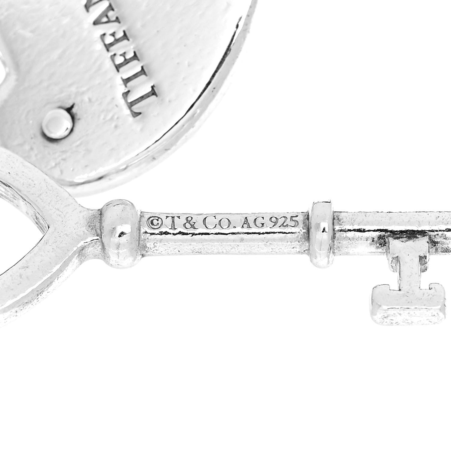 Tiffany Sterling Silver Lock Key Charm Hook Bracelet 4 of 4