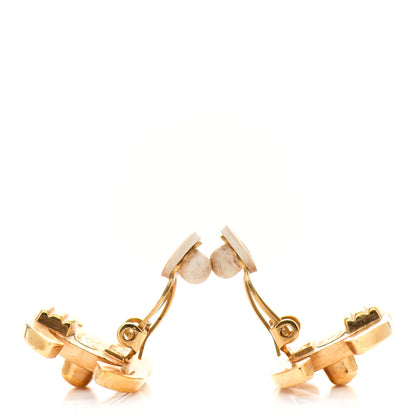 Chanel Metal CC Turnlock Clip On Earrings Gold 4 of 4
