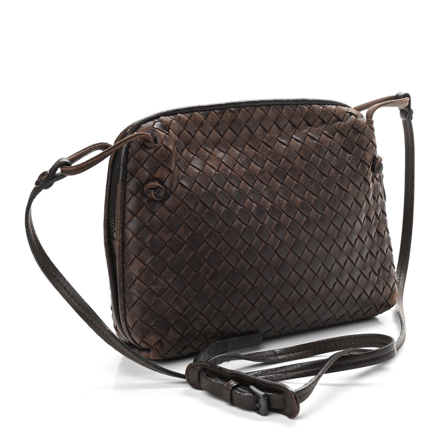 Nappa Intrecciato Nodini Crossbody Messenger Quetsche