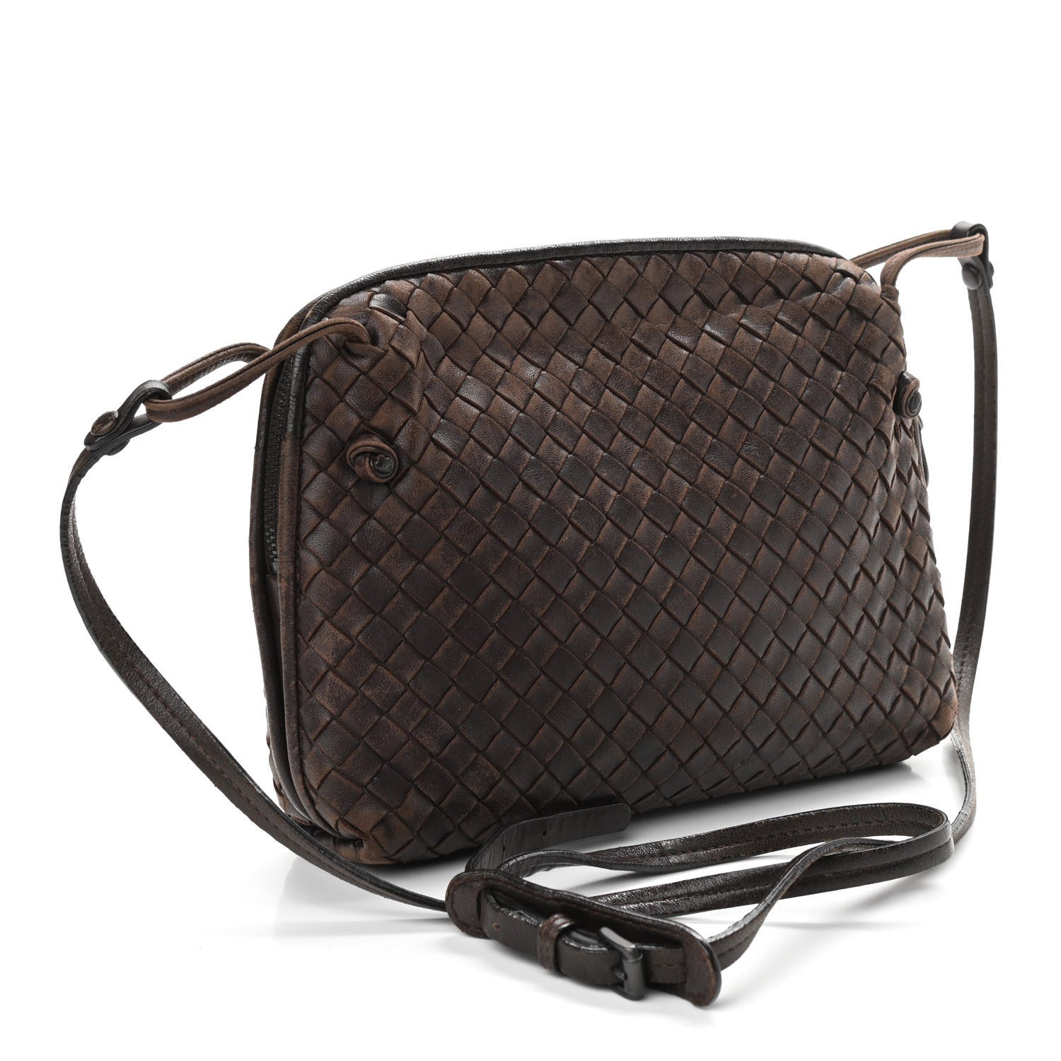 Bottega Veneta Nappa Intrecciato Nodini Crossbody Messenger Quetsche 3 of 9