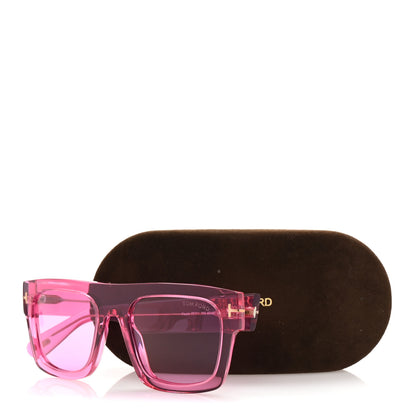 Tom Ford Acetate Fausto Sunglasses TF711 Transparent Pink 8 of 8