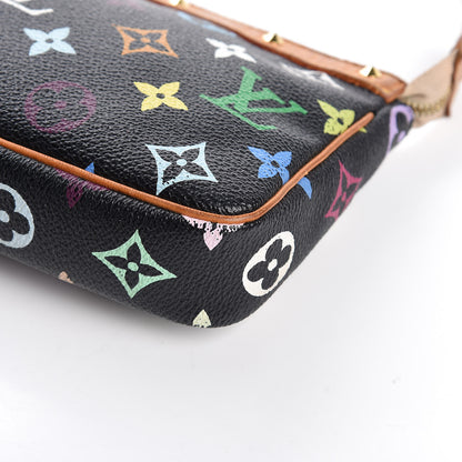 Louis Vuitton Monogram Multicolor Pochette Accessories Black 9 of 11