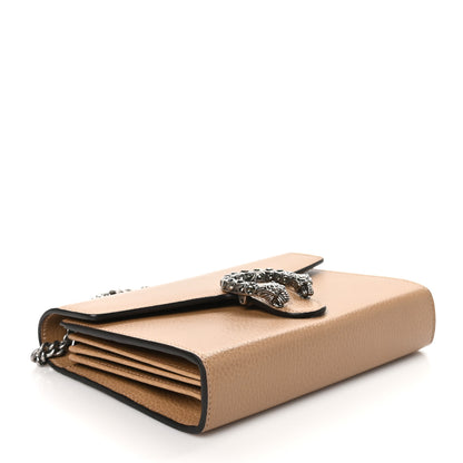 Gucci Dollar Calfskin Crystal Mini Dionysus Chain Wallet Natural Tan Black Diamond 4 of 11