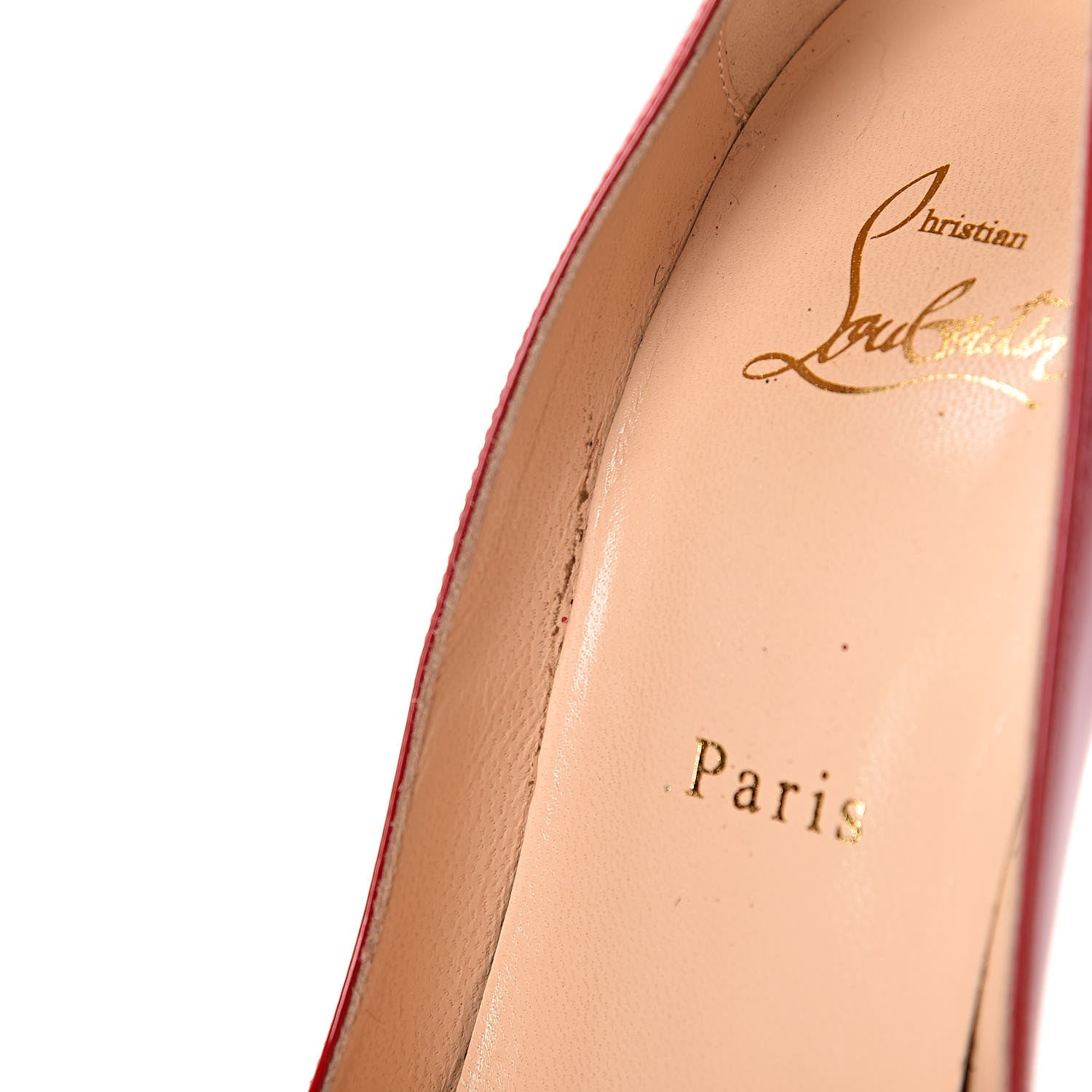 Christian Louboutin Patent Dorissima 100 Pumps 37.5 Oeillet 10 of 13