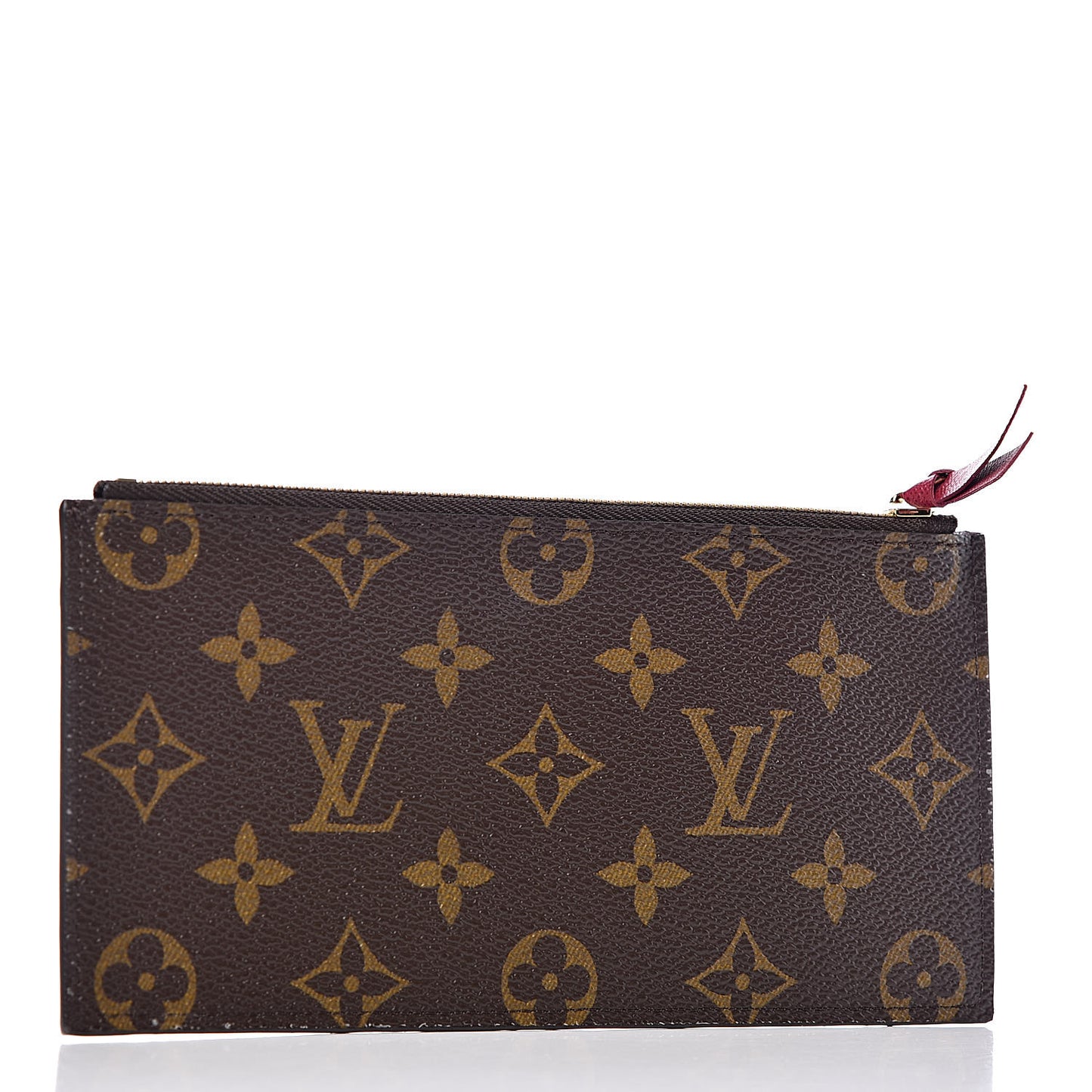 Monogram Felicie Chain Wallet Zippered Insert Fuchsia