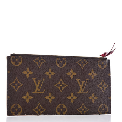 Louis Vuitton Monogram Felicie Chain Wallet Zippered Insert Fuchsia 3 of 6