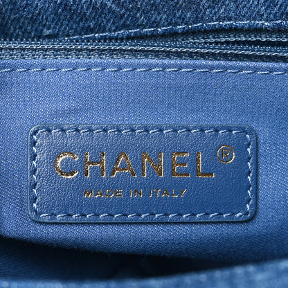 Chanel Denim Quilted Mini Denim Mood Rectangular Flap Blue Multicolor 6 of 9