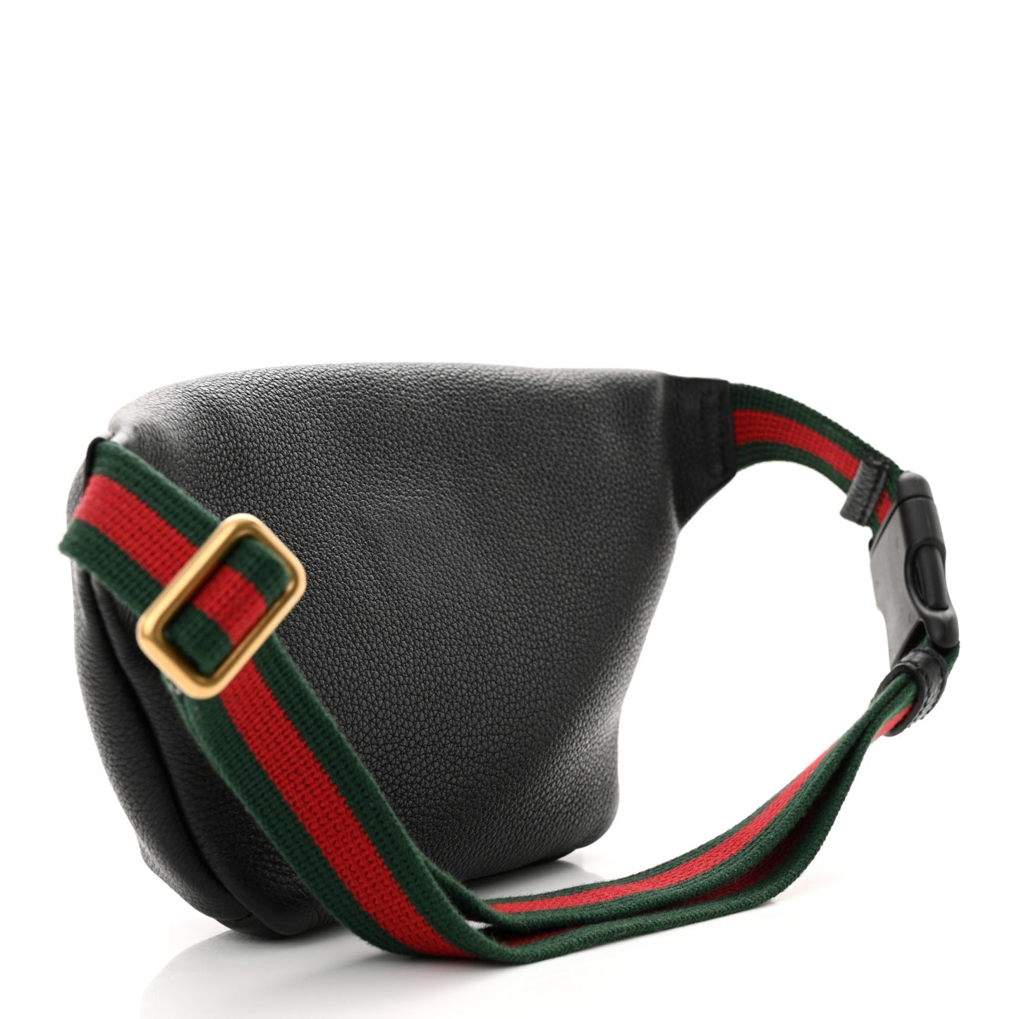 Grained Calfskin Small Logo Belt Bag Black
