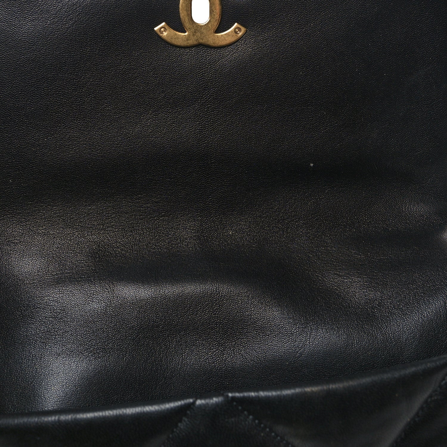 Chanel Lambskin Quilted Large Chanel 19 Flap Black 11 of 11
