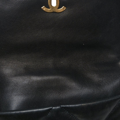 Chanel Lambskin Quilted Large Chanel 19 Flap Black 11 of 11