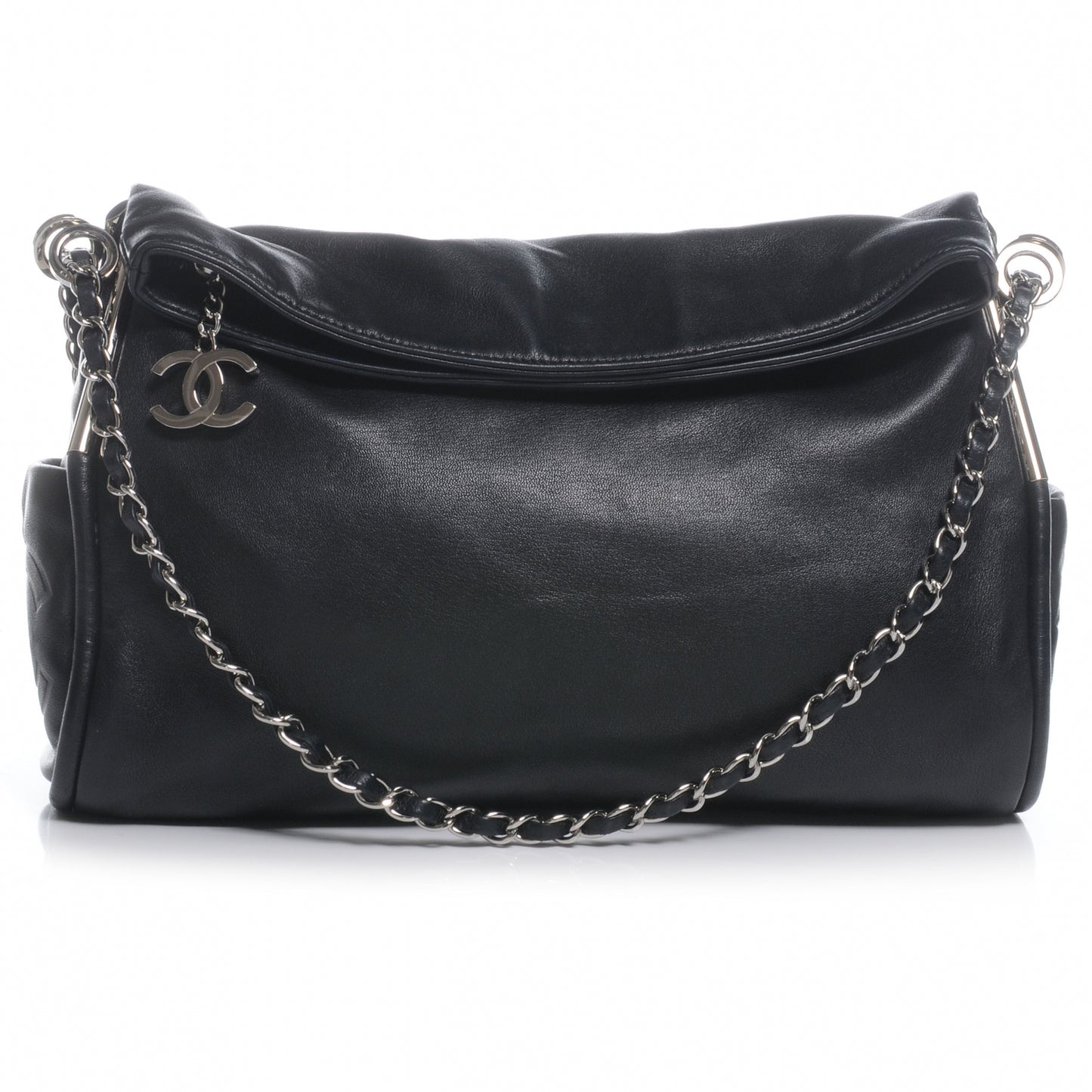 Lambskin Medium Ultimate Soft Tote Black