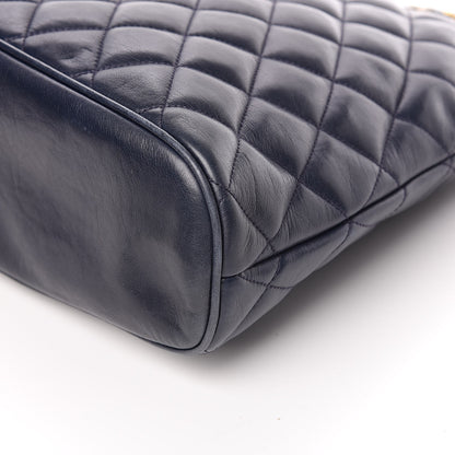 Chanel Lambskin Quilted Shoulder Bag Navy 11 of 12