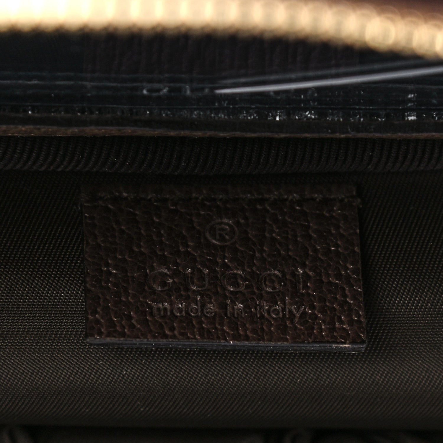 Gucci GG Supreme Monogram Textured Calfskin Web Ophidia Vanity Cosmetic Case Beige Ebony New Acero 8 of 11