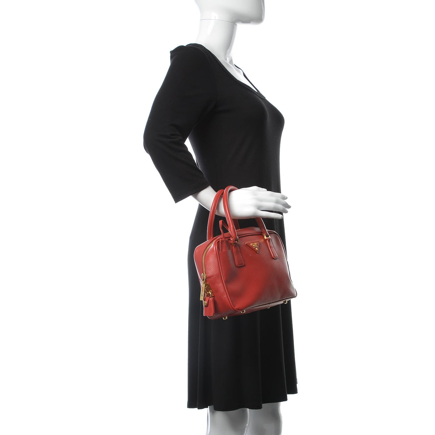Saffiano Lux Bowler Fuoco